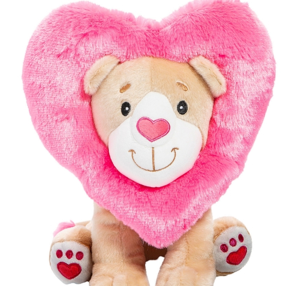 Pink Heart Plush Toy